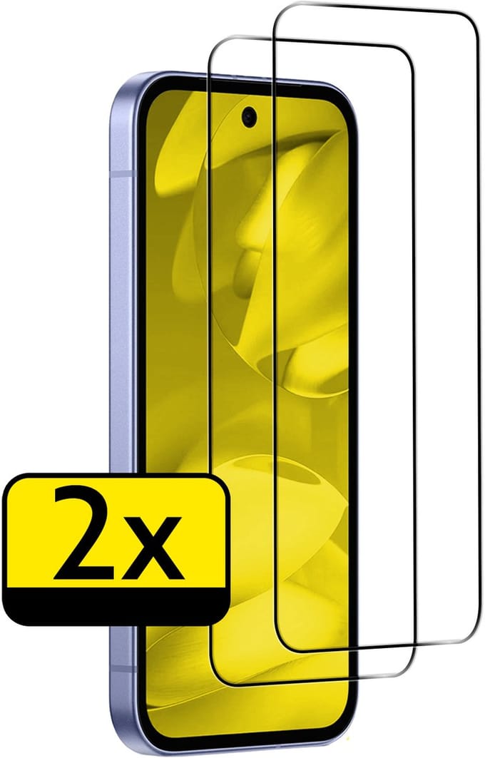 Screenprotector - Geschikt voor Google Pixel 9a - 2 Stuks - Full Cover - Beschermglas - Gehard Glas - Tempered Glass - Screen Protector