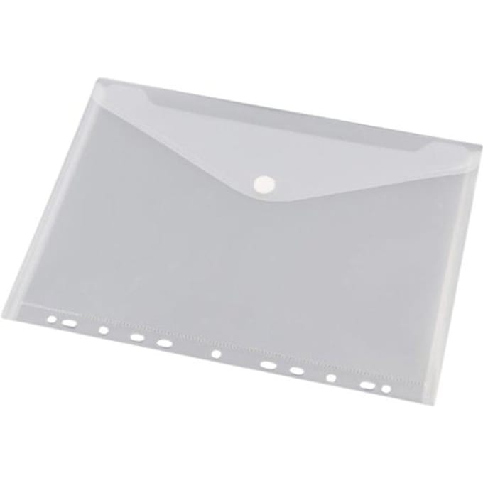 Enveloptas Europel A4 240x310mm 11-gaats PP transparant wit