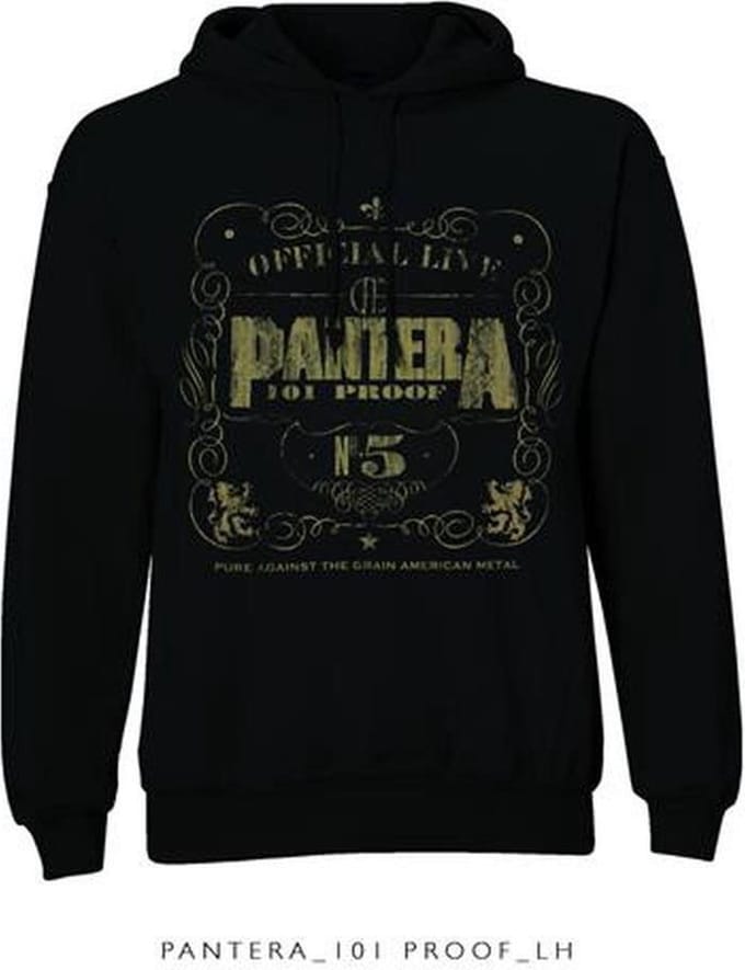 Pantera Hoodie/trui -M- 101 Proof Zwart