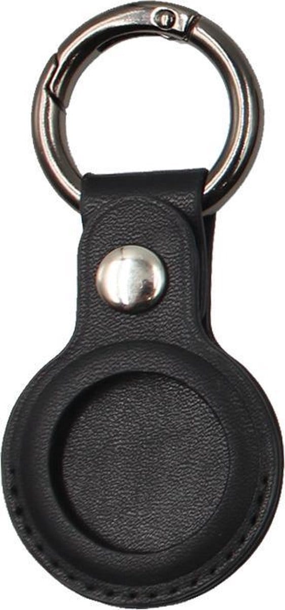 New Age Devi - Premium Leren Hanger geschikt voor Apple Air-tag - Zwart