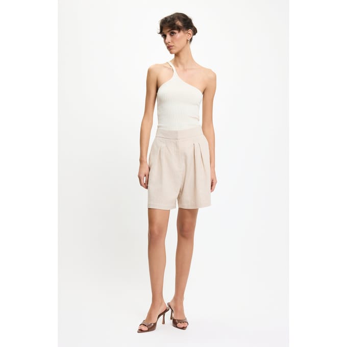 BENU Beige linnen shorts