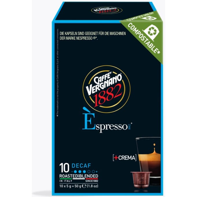 Caffè Vergnano Decaf 10 capsules Nespresso®-compatibel
