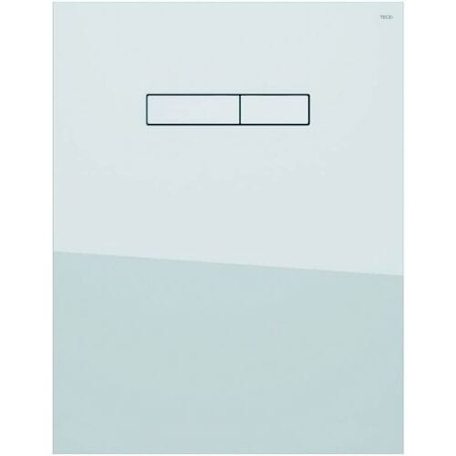Tece TECElux - Bovenste bedieningsglasplaat met handmatige bediening, wit glas/wit 9650000