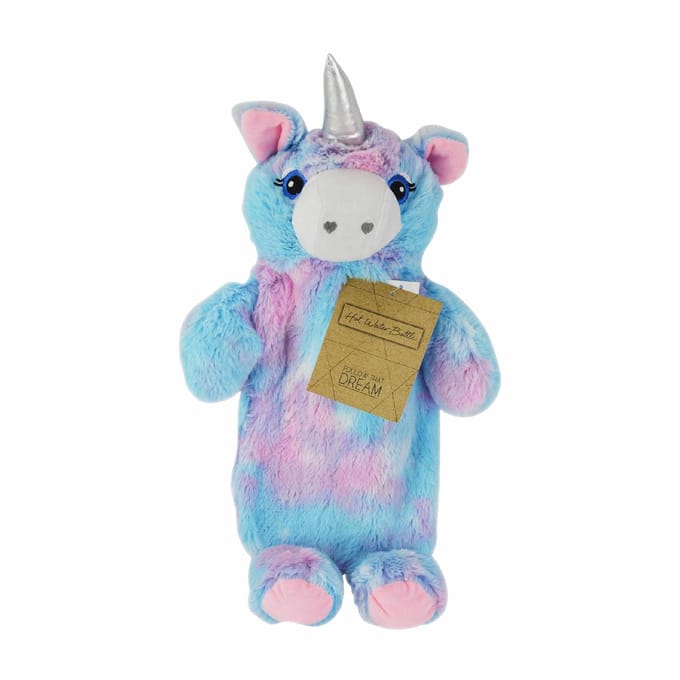 Rainbow Kleurrijke Pluche Eenhoorn Warmwaterkruik - 750 ml