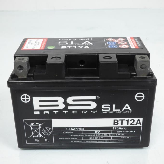 Batterie SLA BS Battery pour Moto Benelli 900 TORNADO TRE RS 2003 à 2006 Neuf