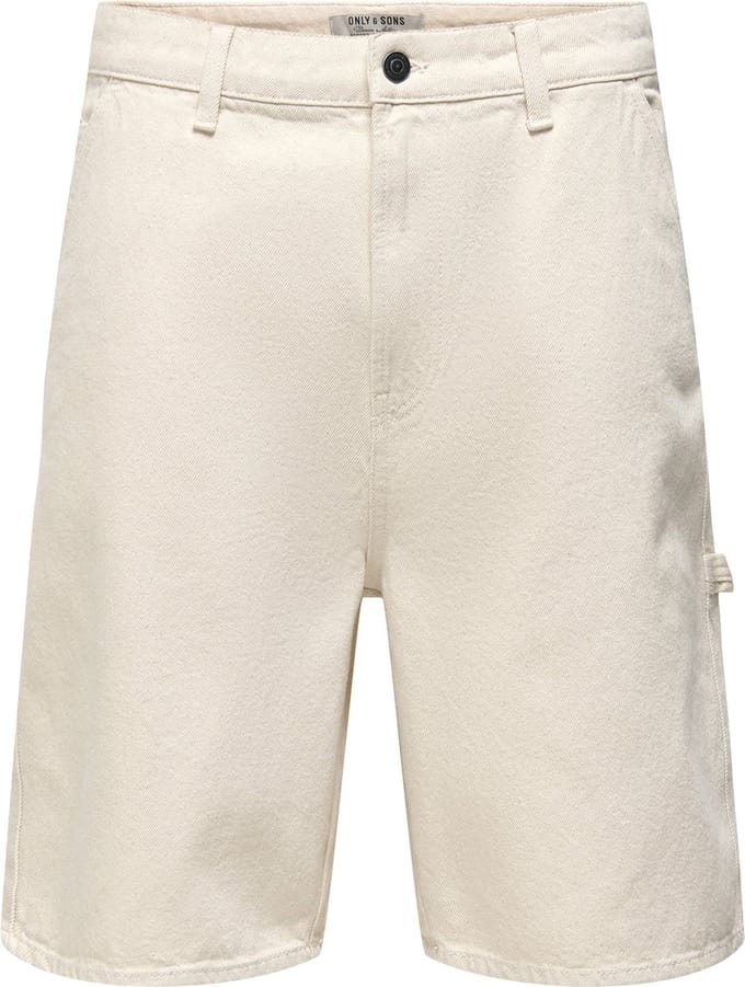ONLY&SONS - ONSEDGE WORK ECRU 8347 PIM DNM SHORTS WW - Heren - Bermuda shorts