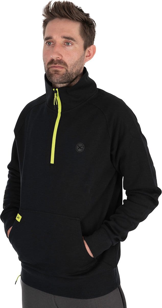 Matrix Black Edition 1/4 Zip Sweat Black-Lime Xxxlarge