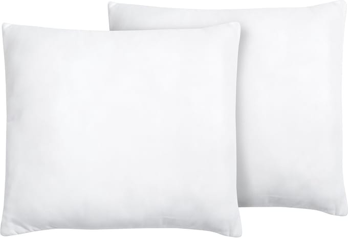 ERRIGAL - Kussen set van 2 - Wit - 80 x 80 cm - Microvezels