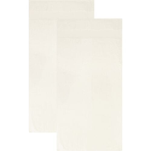 LIVARNO Set van 2 bamboe handdoeken 50 x 100 cm (wit)