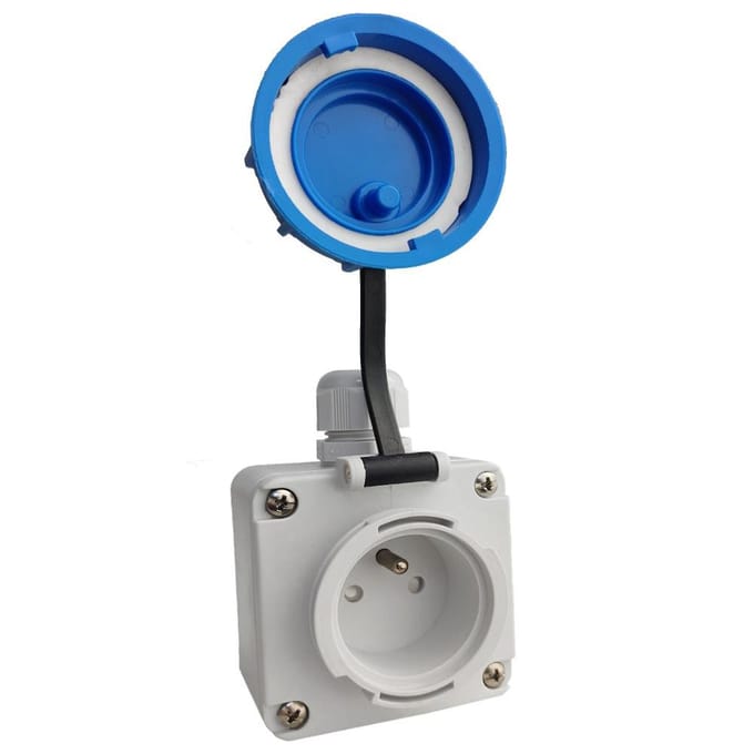 Prise Industrielle Encastrée 16A 230V Ip68 Hermétique Imperméable