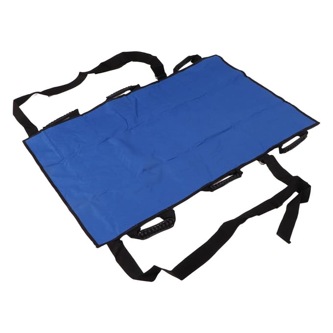 Herpositioneringsbedpad met Versterkte Handgreep Ziekenhuis Herbruikbaar Patiënten Transferlaken om te Draaien black