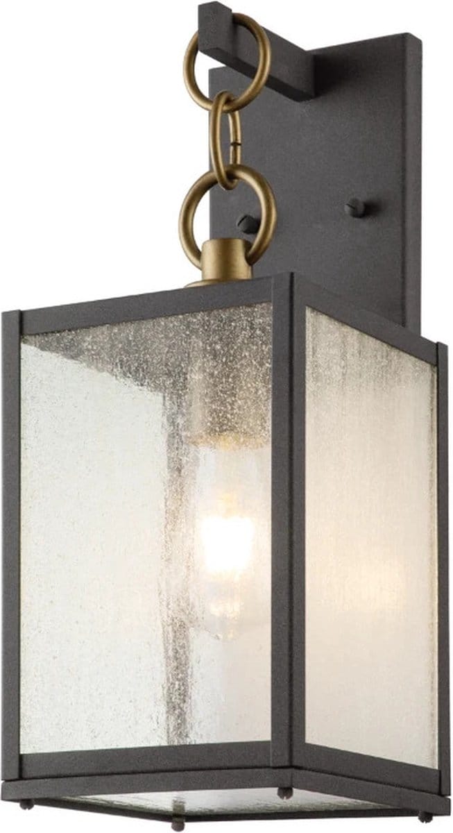Kichler LED Wand Buitenlamp Lahden | 1X E27 Max 60W | IP44 | Dimbaar | Weathered Zinc