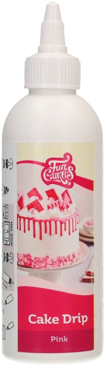 FunCakes Cake Drip - Roze - 180 g - Drip Cake Decoratie - Knijpfles