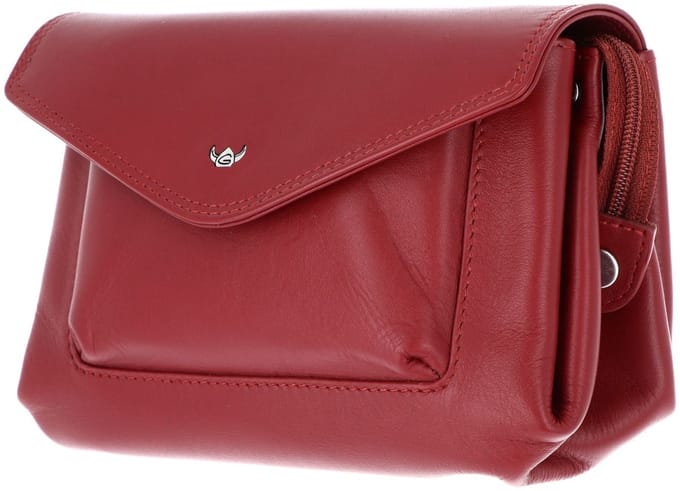 Golden Head Leren clutch portemonnee Polo RFID Protect Börsentäschchen 2850 Rot donkerrood