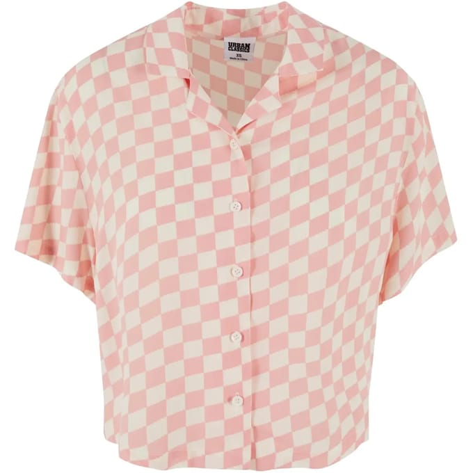 Urban Classics - Viscose Resort Blouse - 3XL - Roze