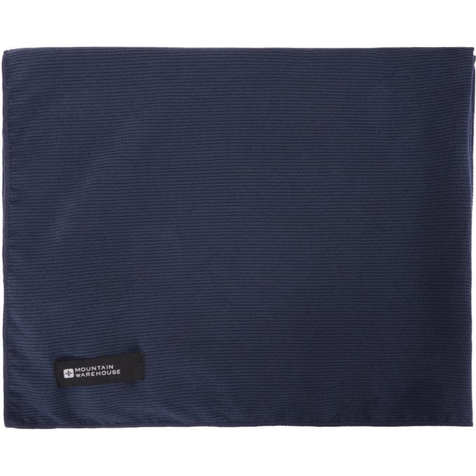 Mountain Warehouse Grote geribbelde handdoek (Marine)