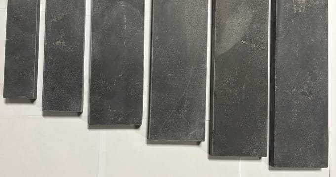 Natuursteen dorpels - 103x11x2 cm (9 stuks)