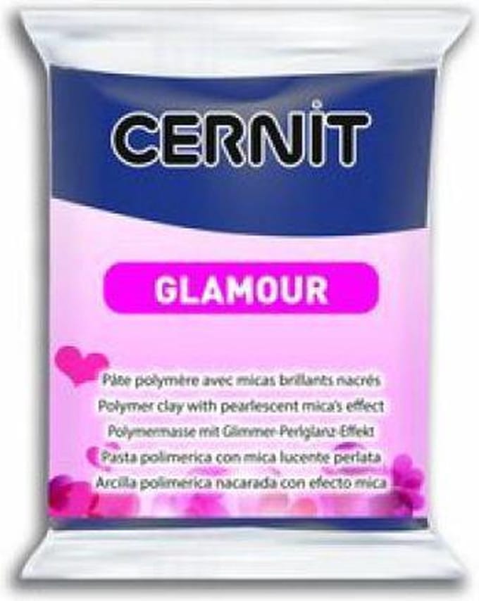 Cernit klei Glamour MarineBlauw nr.246- 56gr
