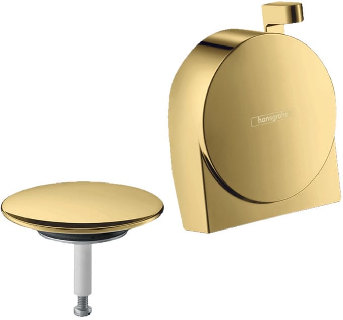 Hansgrohe Exafill S S - afbouwdeel - voor badafvoer- overloop- en vulcombinatie - glans goud
