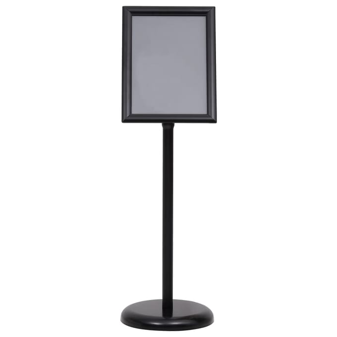 vidaXL - Posterstandaard - A4 - aluminiumlegering - zwart