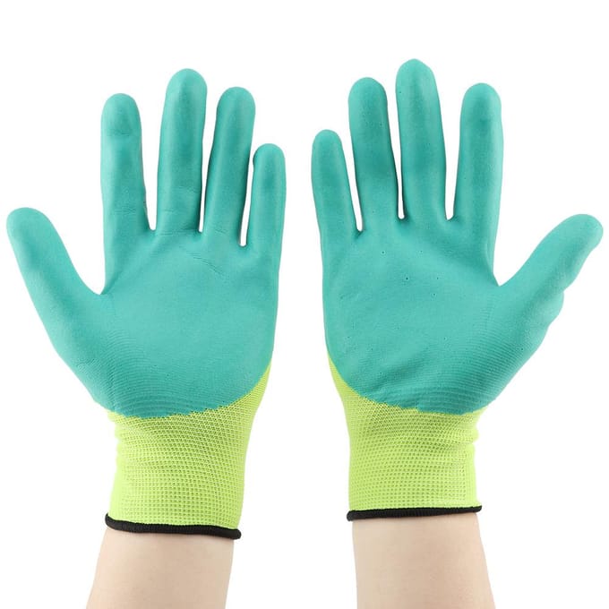 1 paar antislip waterdichte werkhandschoenen voor in de tuin blue