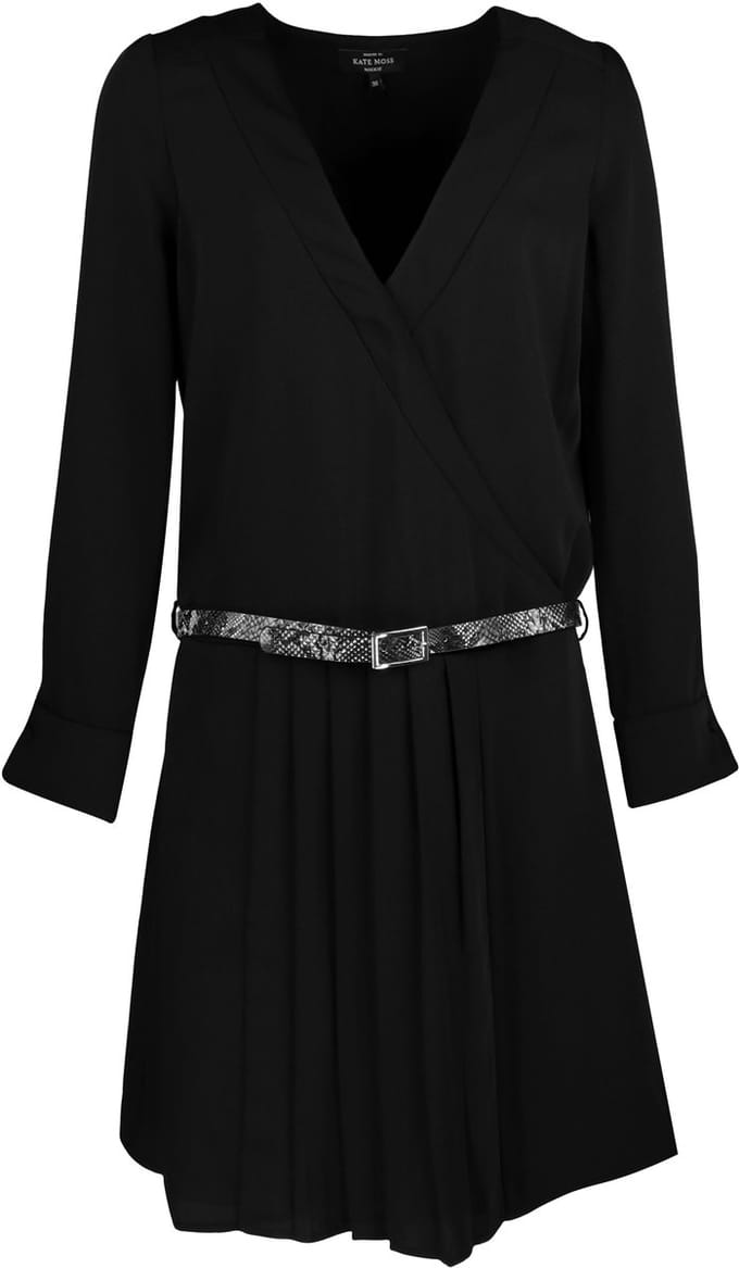 Nikkie - zwarte wikkeljurk River dress - maat 36