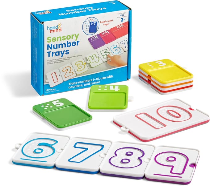 Learning Resources Sensorische Nummertrays - Tellen - 3+