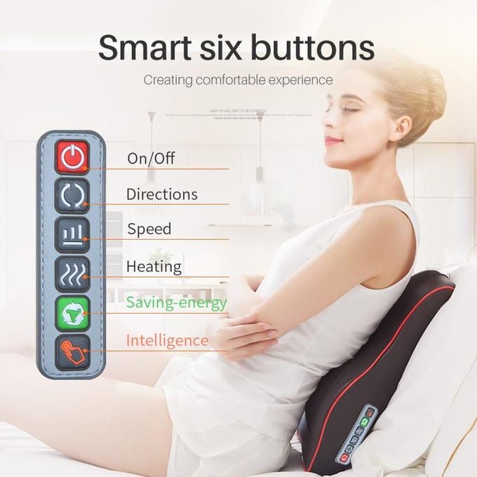 Cervicale massagekussen, taille, nek en schouder, elektrisch massagekussen, warm kompres, intelligente multifunctionele lendenmassager groothandel Top allocation