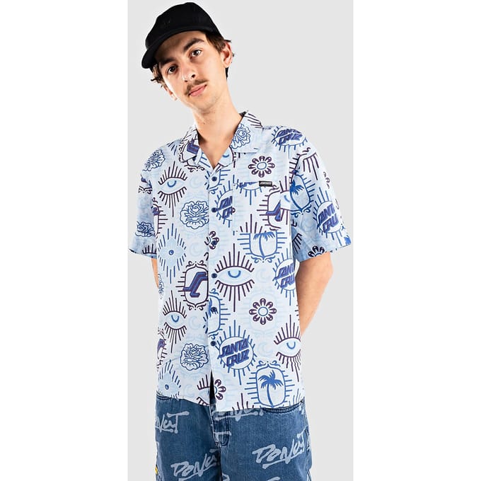 Santa Cruz Patchwork Shirt blauw