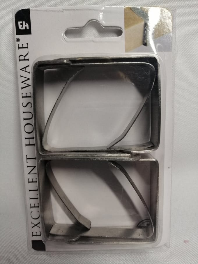 Tafelkleed Klemmen - RVS - Binnen - Buiten - 5 x 4 cm - Voordeel Set 8 Stuks