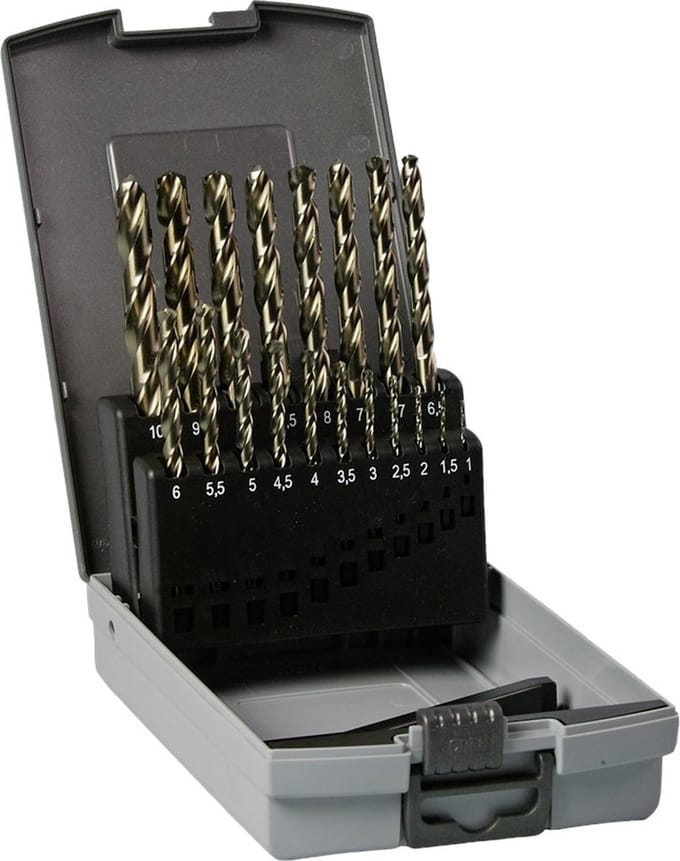 HiKOKI 780698 19 delige HSS-CO Metaalboren set in cassette
