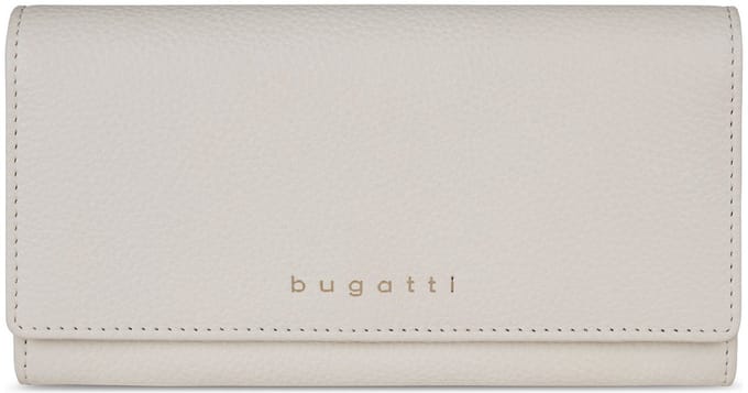 bugatti portemonnee Emilia Ladies Long Wallet With Flap Creme crème