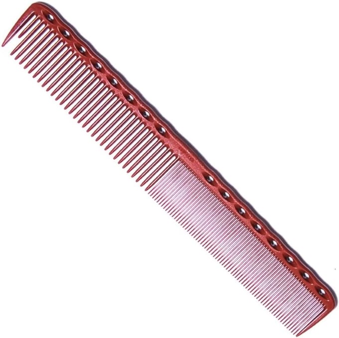 Professionele Kam - Haarstyling Tool - Gedetailleerd Knippen - Precisie Tandontwerp - 8 x 5 x 5 cm - Rood