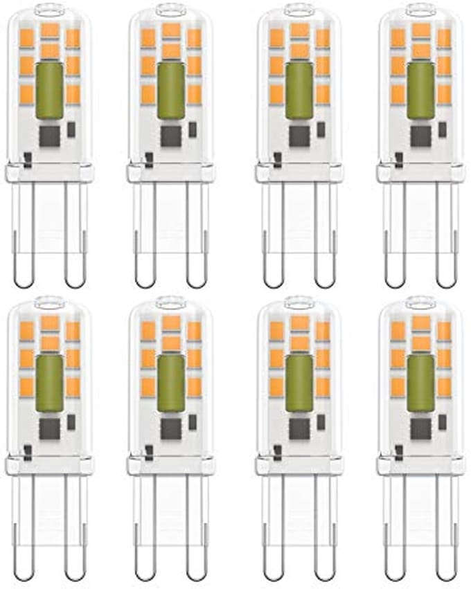 Energiebesparende G9 LED-gloeilamp 3W - Warm Wit 3000K - 8 Stuks