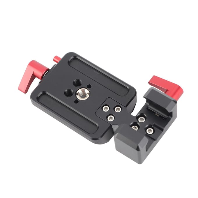 Plaque de montage de fixation pour rail avec griffe froide 14 38, support de caméra de prise de vue verticale pour RS3 RS2 RS3PRO gray
