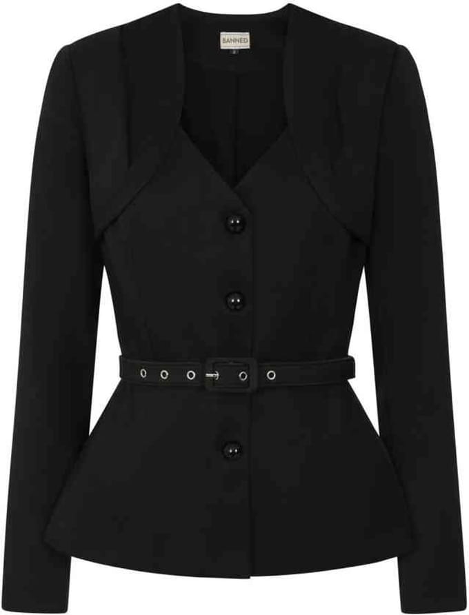 Banned - Scarlett Jacket - S - Zwart