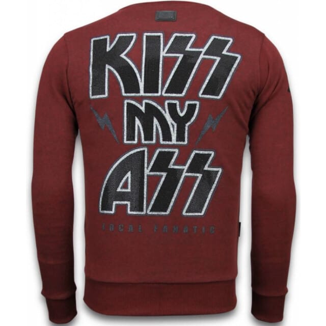 Local Fanatic Kiss my mickey rhinestone sweater