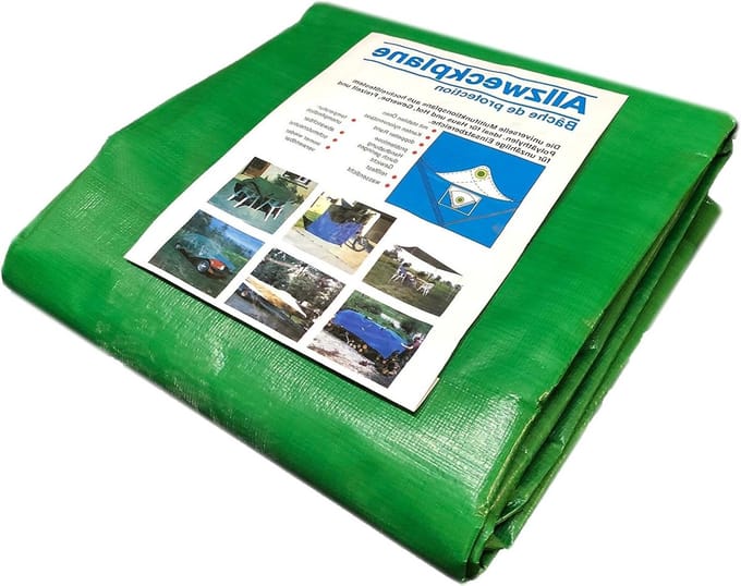 Afdekzeil - Zeil Boot Dekzeil - Universeel Beschermen - Waterdicht UV-Bestendig - 10m x 12m - Groen