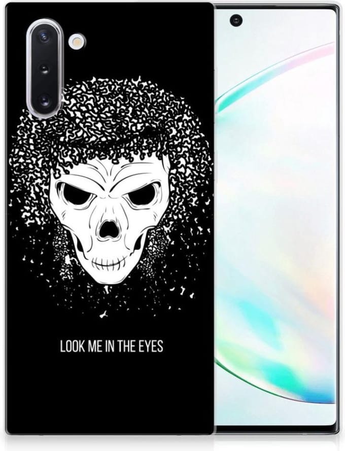 Silicone Back Case Samsung Galaxy Note 10 Skull Hair