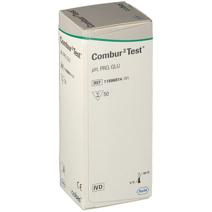 Roche Combur 3 Test® - Urineteststrips 50 Teststrips