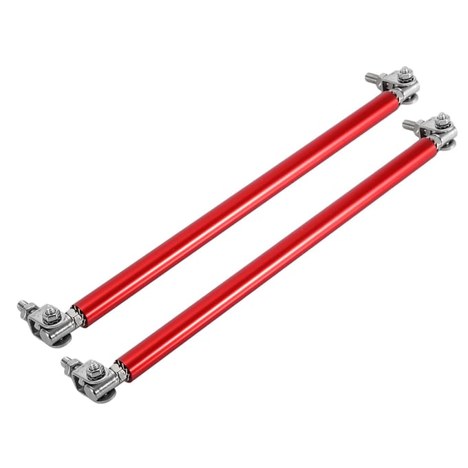 1 Paar 20cm Auto Voorbumper Steunbalk Stut Auto Modificatie Steunstang Red red