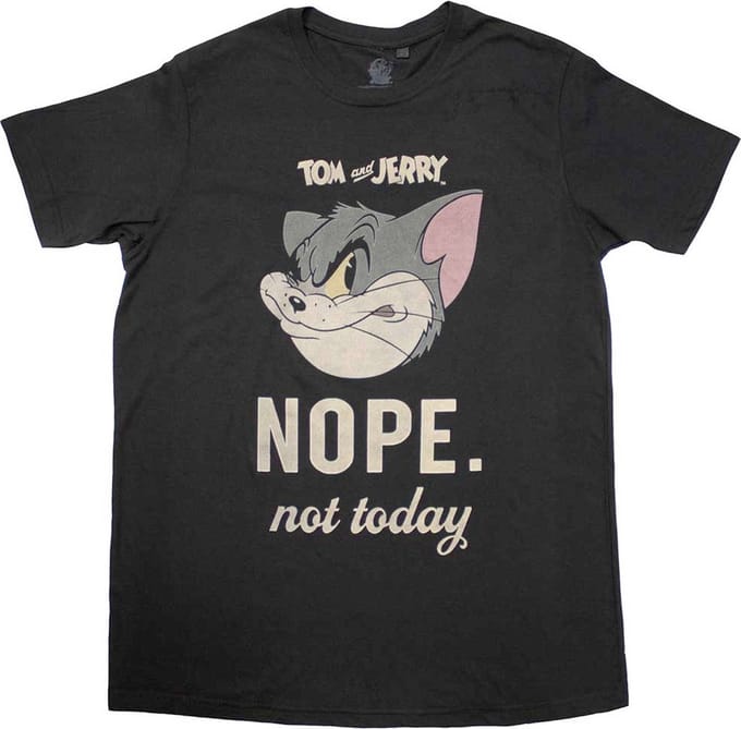 Tom And Jerry - Not Today Heren T-shirt - S - Zwart
