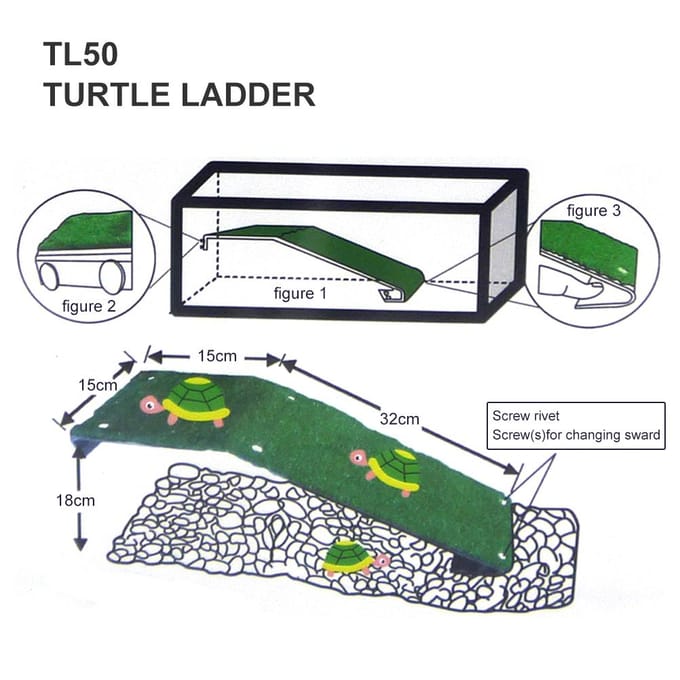 Schildpaddertrap Plastic Schildpaddendak Drijvende Pier Reptiel Rustplatform Aquarium Tank Decoratie black
