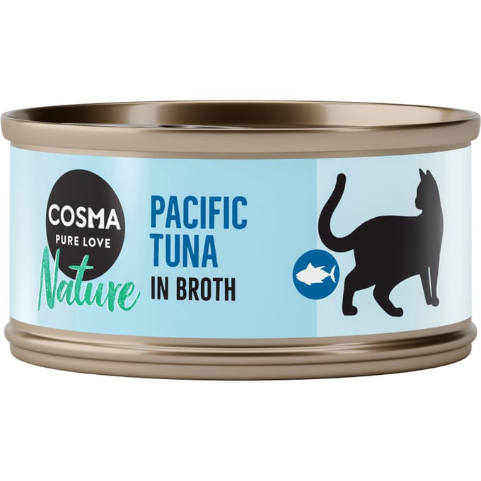 6x70g Pacifische Tonijn Cosma Nature Kattenvoer