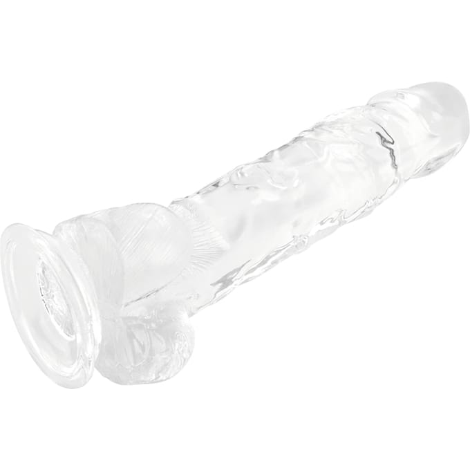 Pipedream - King Cock - Dildo met Balzak - 20,5 cm - Transparant