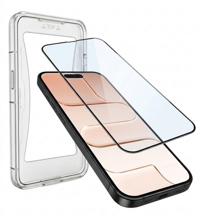 Screenprotector - Geschikt voor Apple iPhone Air - Met Installatie Kit - Gehard Glas - Beschermglas - Tempered Glass - Screen Protector