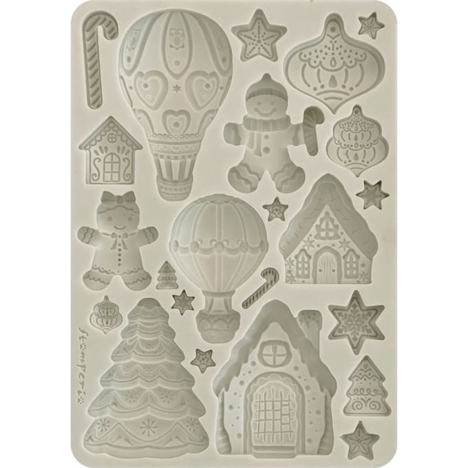 Siliconen vorm A5 "Candy Christmas - Gingerbreads"