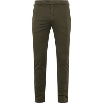 Meyer Broek Bonn Constant Color Cotton Flat-Front Olive / male