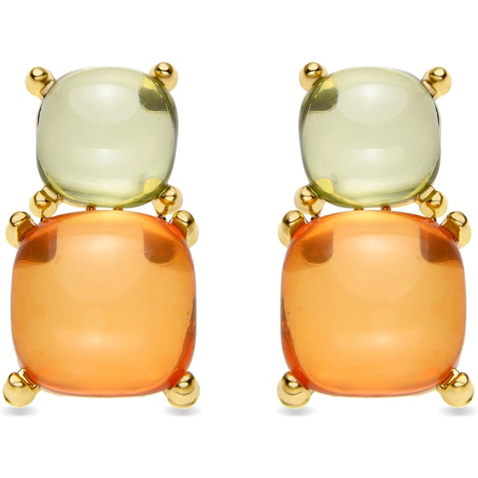 Boucles d'oreilles Luxenter Tosab et plaqué or 18k pur