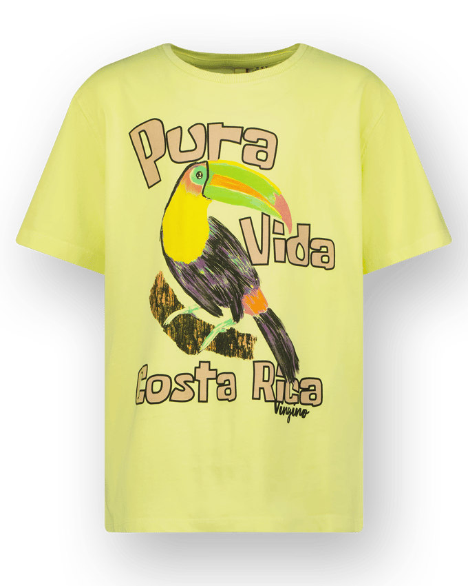 Vingino Hopical Soft Neon Lime Maat: 12 | T-Shirts Outlet | kids | Groen